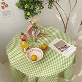 Mantel de cuadros vichy estilo cottagecore